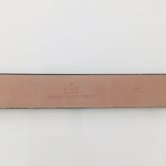 GUCCI WOMEN BELT PATENT LEATHER BLACK  GOLD SIZE 105 main image 10
